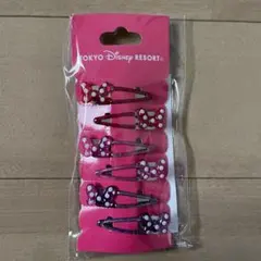 新品　パープル　リボン　ヘアゴム　スパンコール　ミニーの日　ミニー
