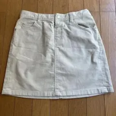 ベージュ コーデュロイ スカート