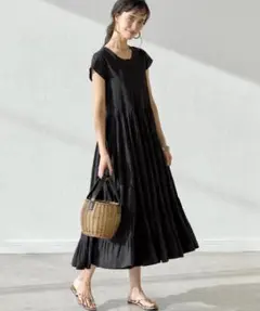 green label relaxing ティアード マキシ ワンピース