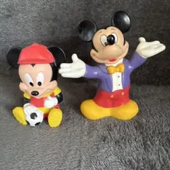 [レトロ]ベビーミッキー　ソフビ　ミッキーマウス貯金箱のサムネイル