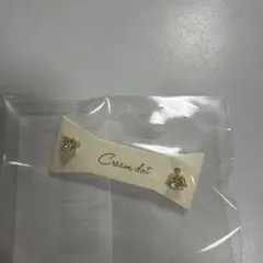 サージカルピアス　Cream dot キュービックジルコニア ピアスのサムネイル