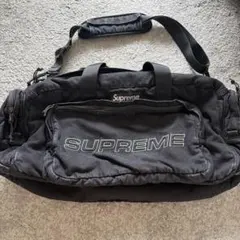 supreme ボストンバッグ ダッフルバッグ ブラック - メルカリ