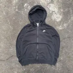 y2k 00s NIKE 黒 ジップアップパーカー フェード archive