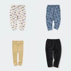 UNIQLO ユニクロ リラックスフィットレギンス（10分丈）4枚 110cm