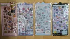 ぷくぷくシール　ズートピア 立体シール ボンボンドロップ風シール　計4枚セット
