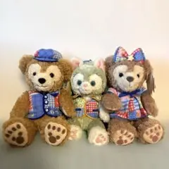 【タグ付き美品】ダッフィー&シェリーメイ＆ジェラトーニ SSぬいぐるみセット