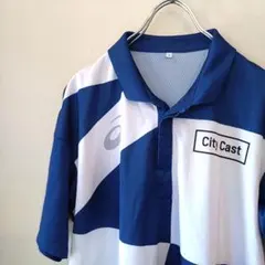 ASICS　アシックス　東京オリンピック　東京五輪　ポロシャツ　ブルー