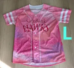 SoftBank Hawks ピンク ユニフォーム　L