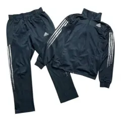 adidas ジャージ 上下セット CLIMALITE ブルー ネイビー - メルカリ