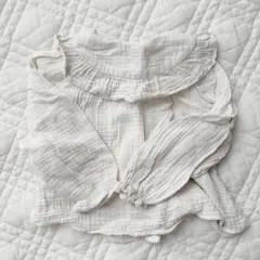 ZARAキッズ　襟付きフリルブラウス