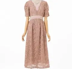 Lily Brown（リリー ブラウン） レイヤード刺繍チュールワンピース