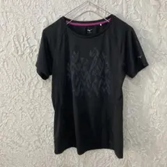 V2583 MIZUNO バレーボール 半袖Tシャツ ブラック レディース L