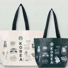 【韓国限定】スターバックス　エコバッグ 大小　2点セット　スタバ　韓国スタバ