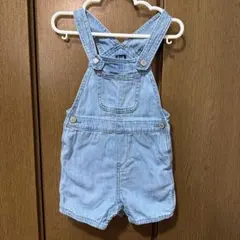 ベビー デニムオーバーオール サロペット ライトブルー 80cm