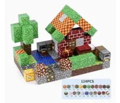 【新品】マグネットブロック マイクラ風 磁石ブロック 立体パズル 知育玩具