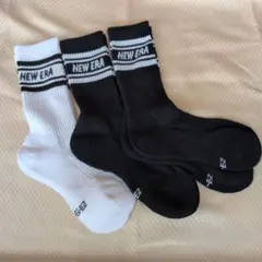 NEW ERA キッズ 靴下 3足セット 23-25cm