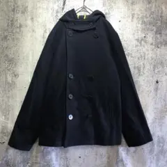 TOMMY トミー ピーコート フード付き 刺繍ロゴ size XL