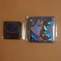 鬼滅の刃 モクテルバー 　ロト グリッター缶バッジ 　アクリルパネル冨岡義勇