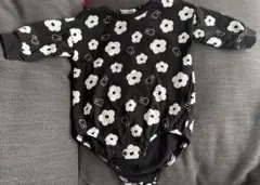 ミッフィー 花柄ロンパース 長袖 70 バースデイ