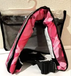 ピンク迷彩ライフジャケット フリーサイズ 桜マーク無し 未使用