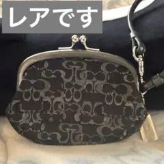 COACH がま口ブラック コインケース