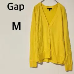 Gapギャップ カーディガン 【M】羽織り Ｖネック シンプル コットン混