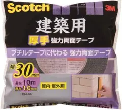 ３Ｍ　スコッチ　建築用厚手強力両面テープ　幅３０ｍｍ　１巻のサムネイル
