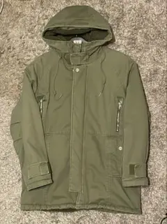 【ZARA】オリーブグリーン マウンテンパーカー フード付き