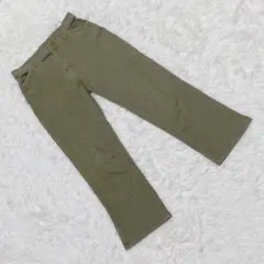 『インディヴィ』 (38) ストレートクロップドパンツ サブリナ丈 無地 日本製