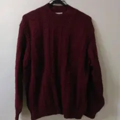 UNITED COLORS OF BENETTON バーガンディニット L