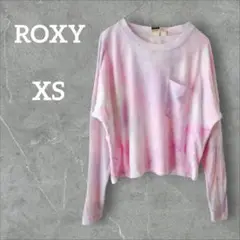 ✨１点限り✨ ROXY タイダイ 長袖カットソー トップス ピンク【XS】