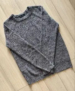 メンズ ニット セーター グレー系 Lサイズ