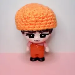 SnowMan すのちるソフビ　ニット帽　ぬい服　オレンジ