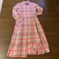 ラルフローレンのピンクチェックワンピース