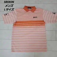 Srixon メンズポロシャツ Lサイズ オレンジ/ピンクのサムネイル