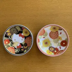 ハローキティ 花柄 皿セット