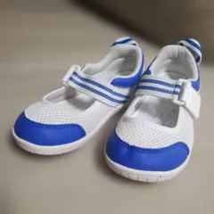 IFME　イフミー　ホワイト/ブルー 上履き 17.5cm 美品！