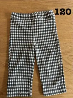 トリドリー ギンガムチェック パンツ 120 ストレッチ 訳あり　ハーフパンツ