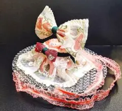 キラリ刺繍リボンset　カチューシャ＆チョーカー