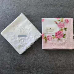 WEDGWOOD ＆ PIERRE BALMAIN ハンカチ2枚セット