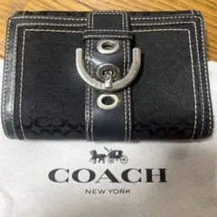 COACH ブラック 二つ折り財布