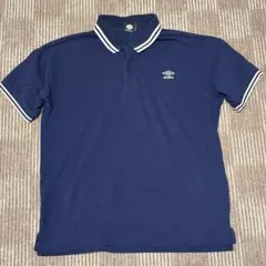 UMBRO ポロシャツ ネイビー 刺繍ロゴ