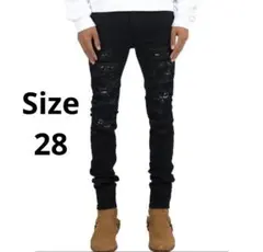 mnml X165 Paisley Stretch Denim Black15