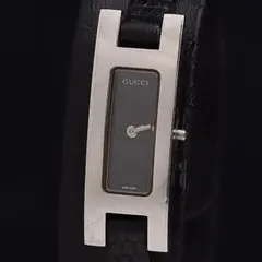 （箱付）GUCCI 腕時計 クォーツ ブラック文字盤のサムネイル