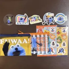 スンスン　スシロー　クリアポーチ　シール　ピック