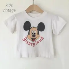 60s Disney ディズニー ミッキーマウス Tシャツ 染み込みのサムネイル