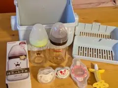 Combi 哺乳瓶除菌ケース 哺乳瓶 おしゃぶり 歯固め セット