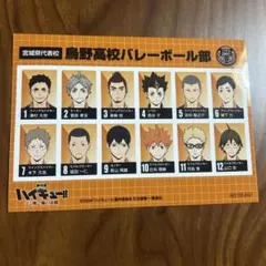 ハイキュー ゴミ捨て場の決戦 映画特典 烏野高校　音駒高校