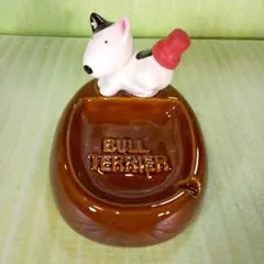 ブルテリア　Bull Terrier　イギリス原産の犬　陶器製？　灰皿　レア