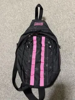 Coleman ボディバッグ ワンショルダー ブラック ピンク